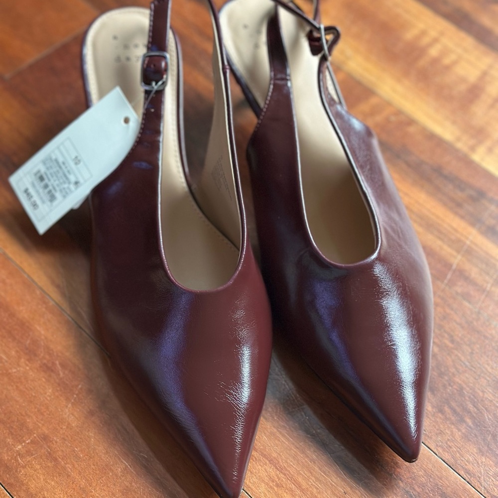 NWT A New Day Brown Slingback Heels